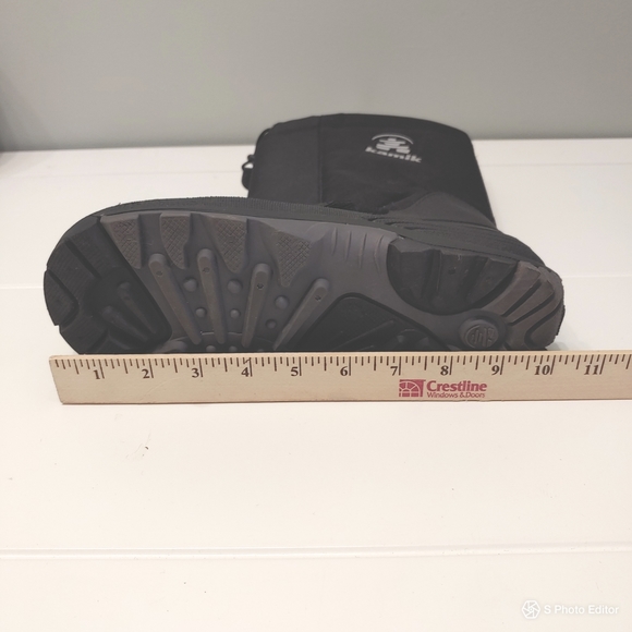 Kamik rocket winter insulated waterproof black snow boots big kid juniors size 7 - Picture 14 of 14